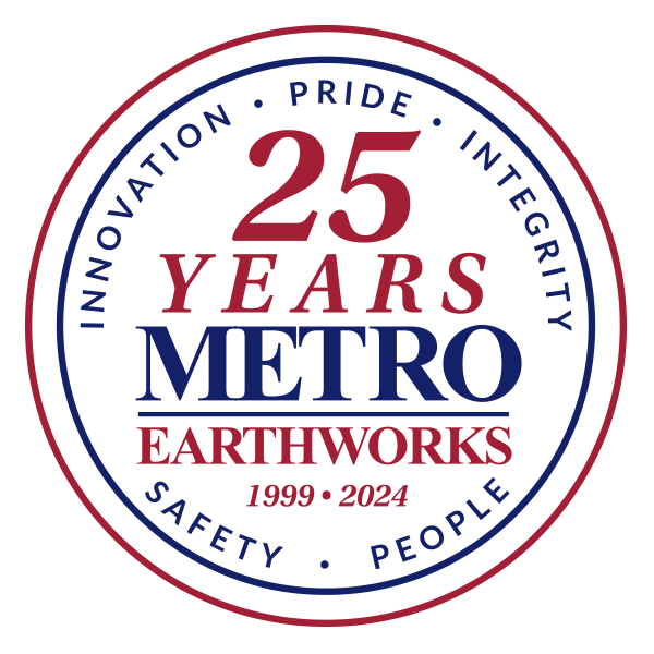 Metro Earthworks 25th Anniversary Logo