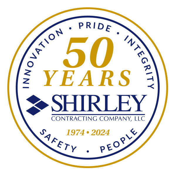 Shirley Contracting Company, LLC 50th Anniversary Logo